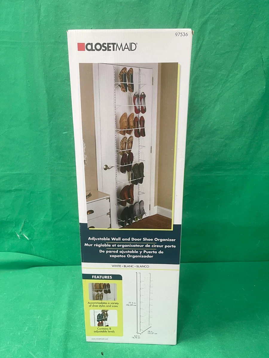 Closetmaid 97536 adjustable wall 2025 & door shoe organizer
