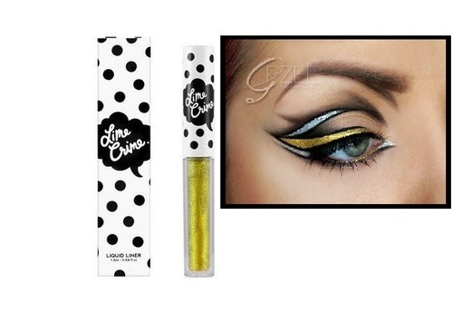 lime crime liquid eye liner eyeliner rhyme gold color cosmetics