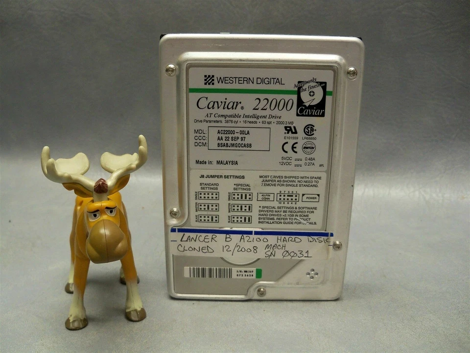 Western Digital Caviar AC22000-00LA AT Compatible Intelligent Drive - Image 4 of 4