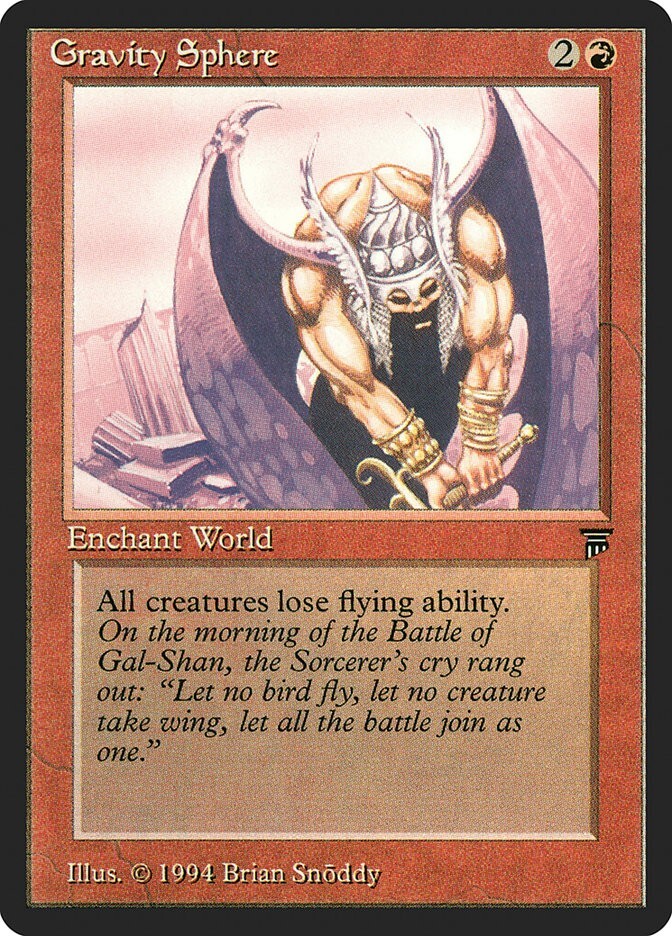 TOP & CULT Gravity Sphere - LEGENDS - English (Fine +) ** Rare ** 1994