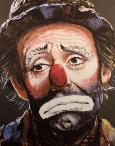 Barry Leighton-Jones "Weary Willie" Hand Signed Artist's Proof Art Print, clowns - Picture 2 of 5