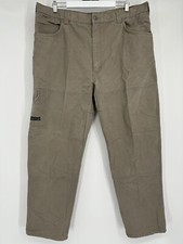 Arbor Wear Mens Original Tree Climbers Double Knee Pants Beige Denim 42x32