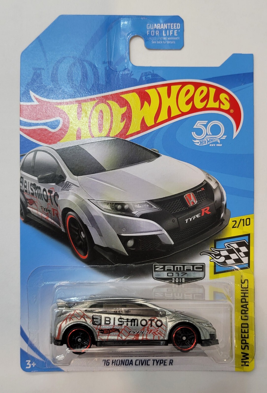Hot Wheels '16 Honda Civic Type R Zamac (2018). BRAND NEW