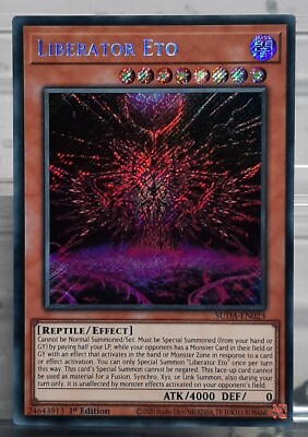 YUGIOH - Liberator Eto - Secret Rare - SUDA-EN023 - Supreme Darkness - EN/NM