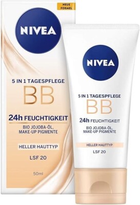 Nivea BB 5 in 1 Day Cream - Crema del Día con toque de maquillaje - Piel Clara