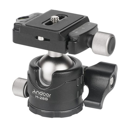 Andoer Low Profile Camera Tripod Ball Head Panoramic W/ Quick Release Plate I3M8