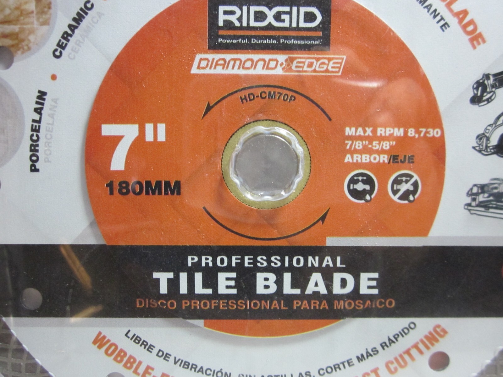 RIDGID Tile Saw Blade 7" Wet/Dry New in Box eBay