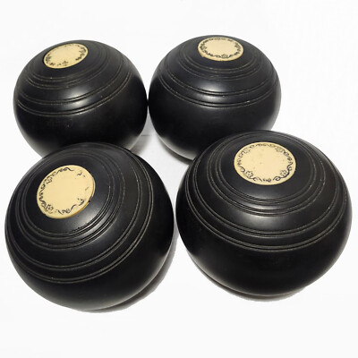VTG. 1946 Townsend & Clark Champion Lawn Bowling Balls, 4 15/16