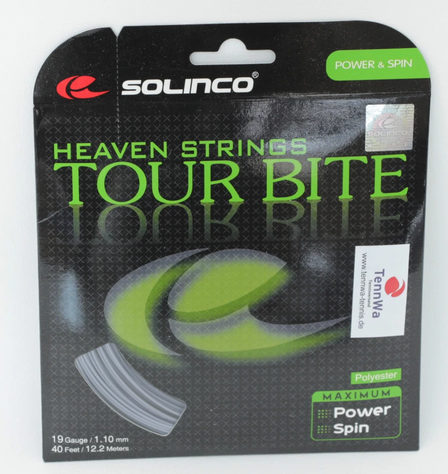 Tennissaite SOLINCO Tour Bite 12,2m (1,08€/lfd. m) - die Spitzensaite