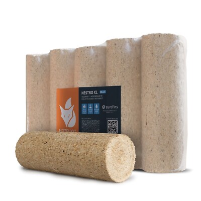 HEIZFUXX  Nestro XL Rundholzbrikett DIN+ Made in Germany | 2x10kg + GUTSCHEIN