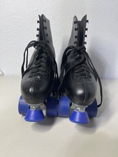 Chicago Roller Skates Model 405 Black US Men's Size 7 Blue Wheels NEW Wonderful