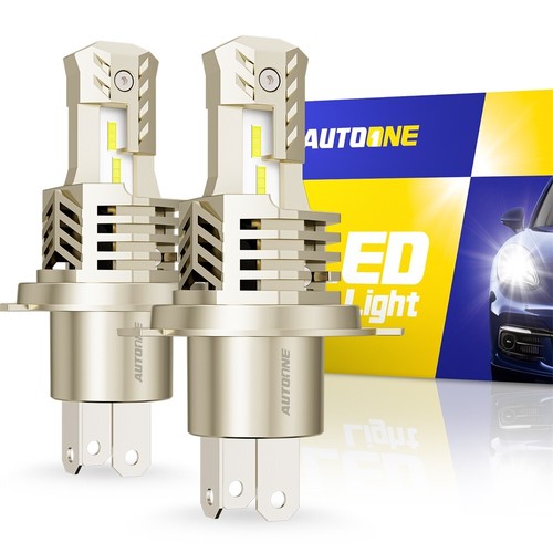 2X H4 9003 LED 6000K White HeadlightS Bulbs Kit High Low Beam Bright 100W 1400LM