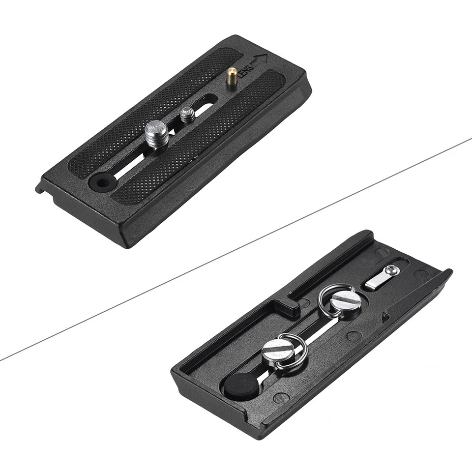 Abrazadera de liberación rápida de trípode placa QR para Manfrotto501 500AH 701HDV 503HDV C2U8 Foto 4 de 4