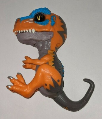 Fingerlings Dinosaur Untamed T-Rex- SCRATCH Orange Fingerling T-Rex EUC  Works