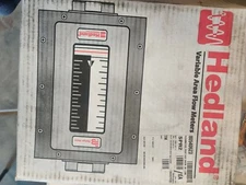 NEW Hedland Variable Area Flow Meter Alert H800A-050-F1 Badger Meter 50 GPM