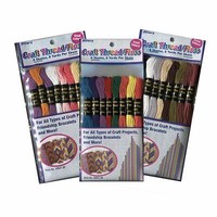 Pack Mit 3 Allary Stickereien Seide Gewinde 24 SträNge Sortiert Farben Craft NäH