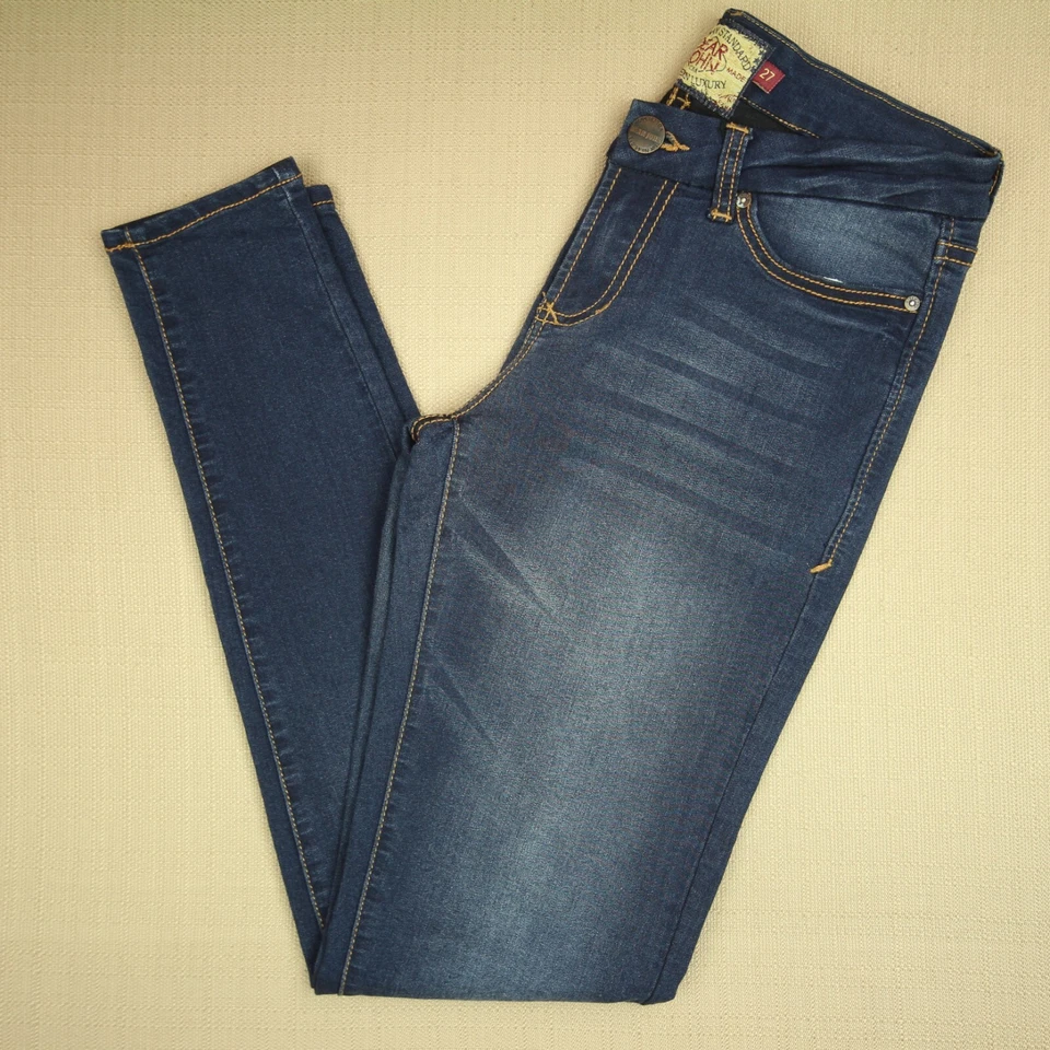 Dear John Skinny Jeans Women's Size 27 Low Rise Dark Wash Denim - Image 2 of 4