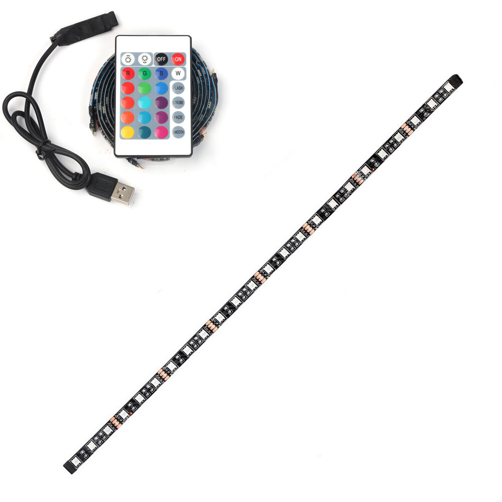 TV Backlight LED Strip Lights USB RGB 5050 Lighting Strips + Remote Control UK eBay