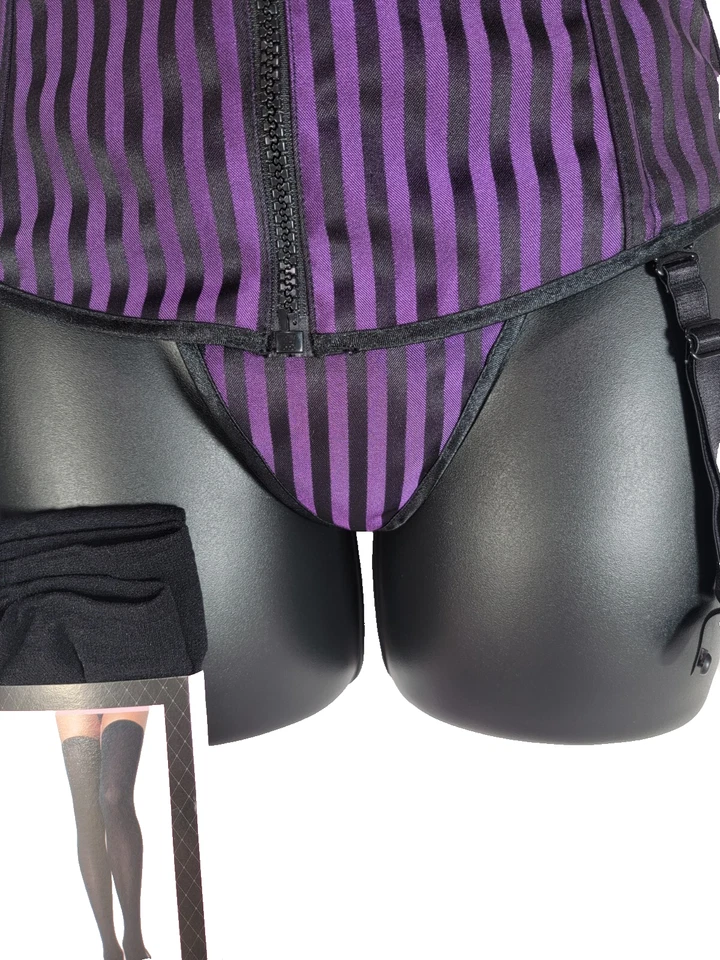 Shirley of Hollywood Talla Pequeña - Sexy Corsé y Tanga Vascos Bustier Sin Tirantes Foto 3 de 4