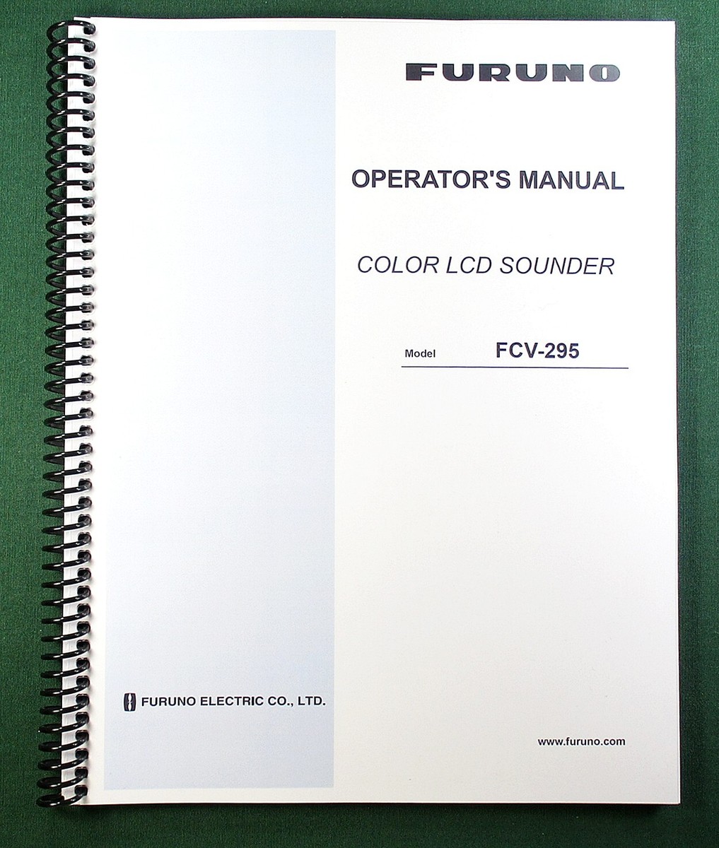 Furuno FCV-295 Instruction Manual: Full Color 54 Pages