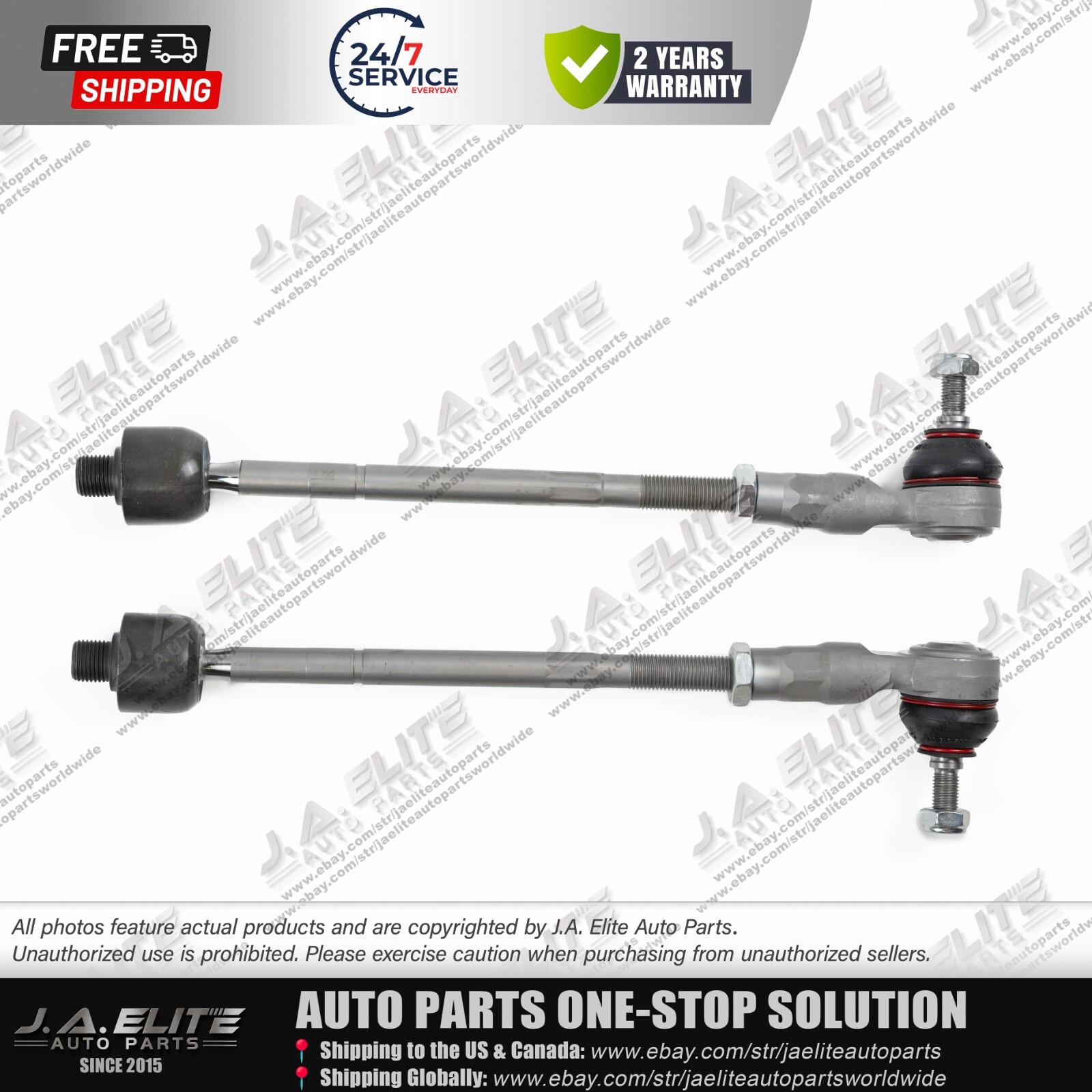 4pcs Front Inner & Outer Tie Rod End kit fits Maserati Quattroporte GT GC