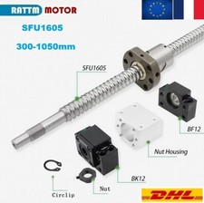 【FR】SFU1605 Vis à billes 300mm-1050mm avec bloc d'écrou et palier fixe BK/BF12