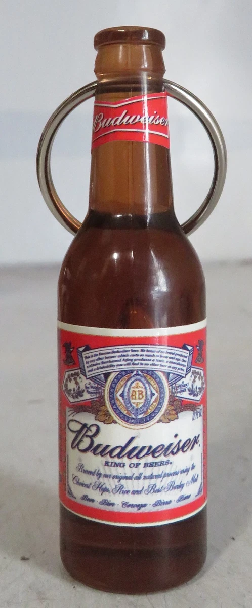 BUDWEISER BOTTLE OPENER KEYCHAIN Beer Bottle MINI Key Ring New Vintage 2 3 4