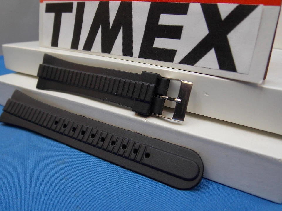Timex Watch Band Unknown Style. Original Two-Piece Strap/Watchband/Resin 18mm - Image 3 of 4