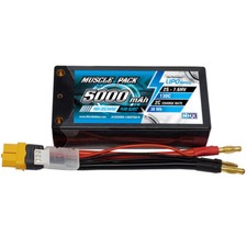 NEW NHX Muscle Pack 2S 7.6v 5000mAh 130C Shorty Lipo-HV Battery with XT60