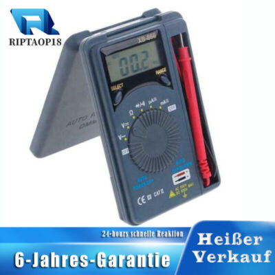 Digital Multimeter Auto Range LCD Voltmeter Amperemeter Messgerät Pocket Tester