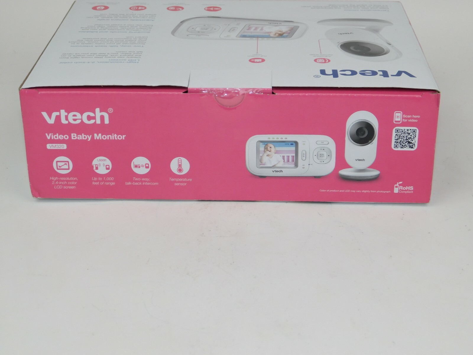 vtech vm320 video baby monitor