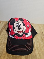 NEW Youth Boys Mickey Mouse Baseball Hat Cap Black with Red Stitching Cute Gift