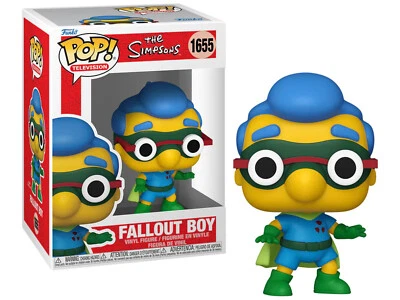 Figurine - Pop! TV - Les Simpson - Fallout Boy (Milhouse) - N° 1655 - Funko - Photo 1/4