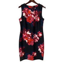 Tommy Hilfiger, Floral, Knee-Length Dress, Size 12, Sleeveless, 983J