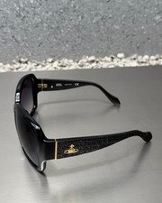 RARE Vivienne Westwood VW79804 Black Orb Logo Sunglasses &ndash; Made in Italy / Y2K
