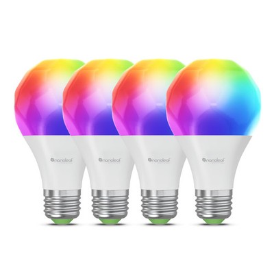 Nanoleaf Essentials Matter WLAN Smart Bulb E27 LED-Leuchtmittel 4 Stück