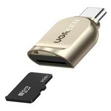 USB C to Micro SD Card Reader OTG Adapter Zinc Alloy Portable Keychain for TF