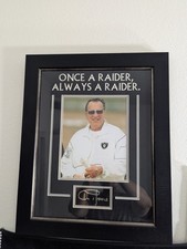 Al Davis Custom Auto Framed Picture    *RAIDERS*