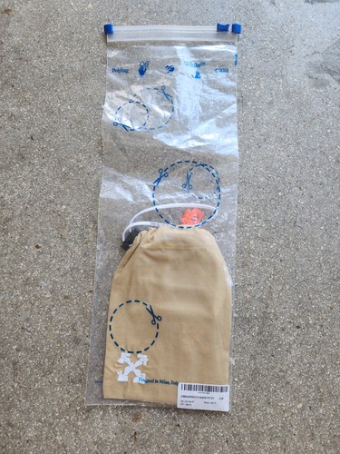 AUTHENTIC OFF-WHITE FACE MASK - TAN/WHITE - Foto 4 di 4