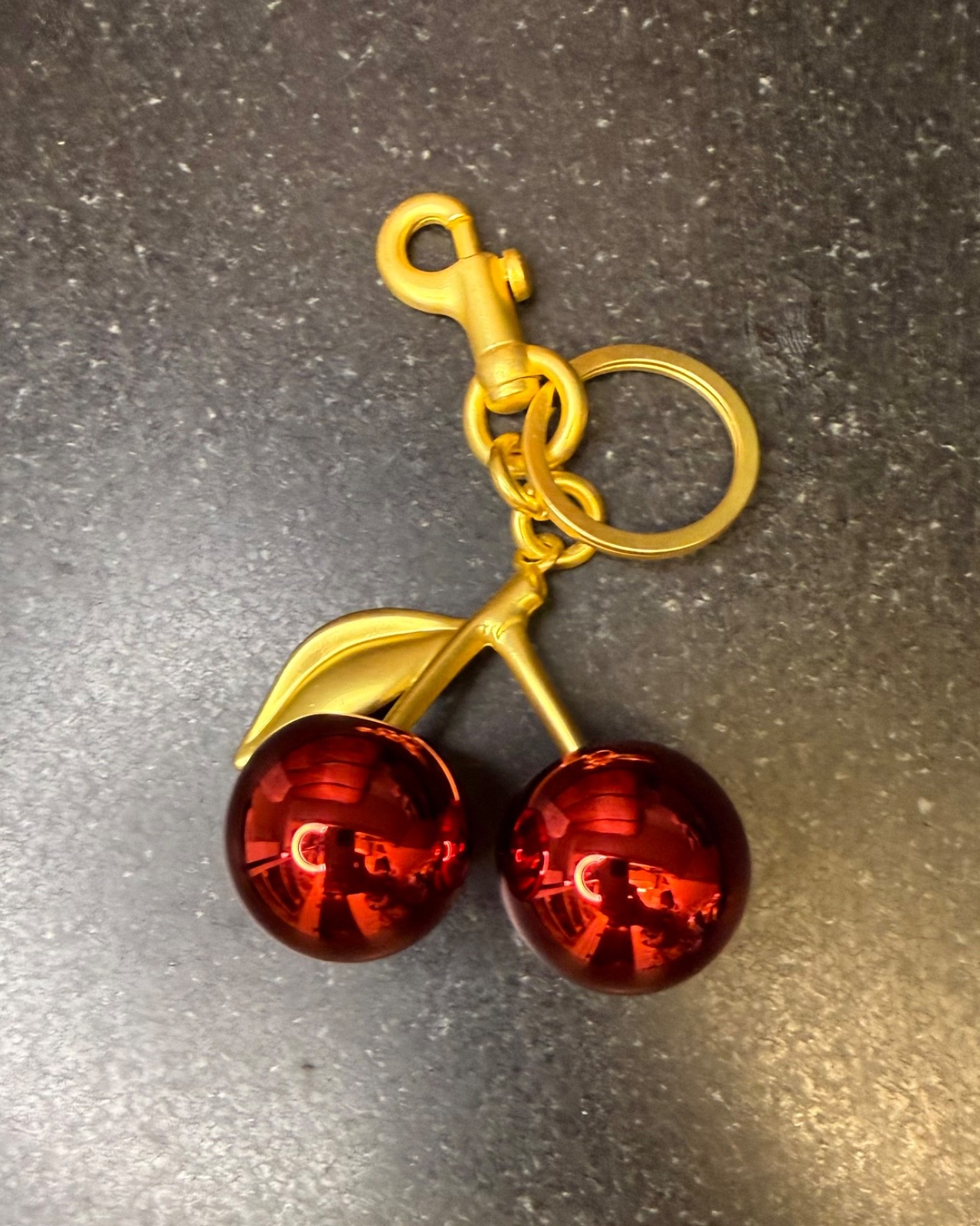 Red with Gold Finish Hardware