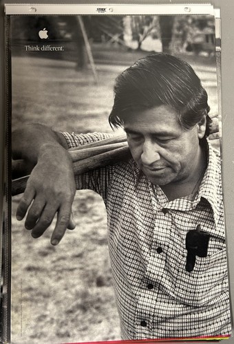 Apple Think Different  Poster Cesar Chavez Original 1997 – 17" x 11"