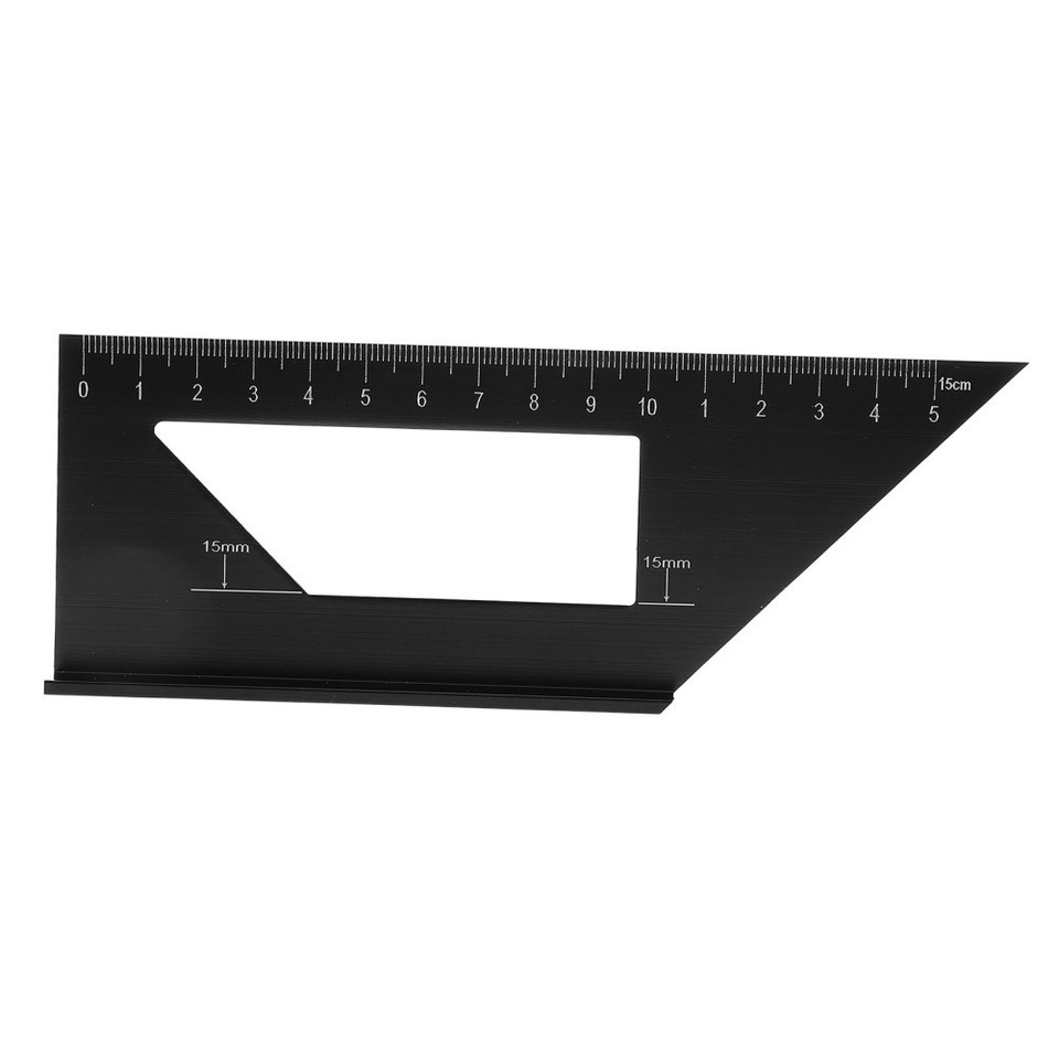 Multifunction Ruler Tool Aluminum 45 90 Degree Triangle Ruler Multi Function Woodworking Tool ...