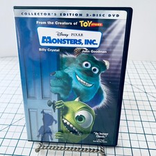 Monsters, Inc. DVD 2001 Collector's Edition Billy Crystal John Goodman 2-Disc