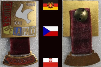 RADSPORT ABZEICHEN ORGANISATEUR * XXI. INT. FRIEDENSFAHRT COURSE DE LA PAIX 1968