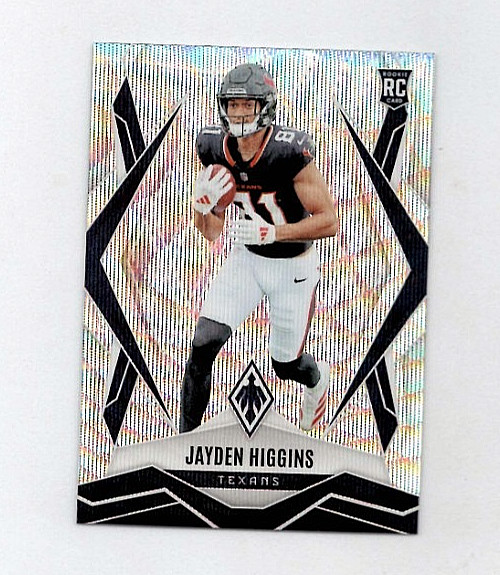 2025 Panini Phoenix Jayden Higgins Rookie Silver Wave Prizm /199 Texans RC #180