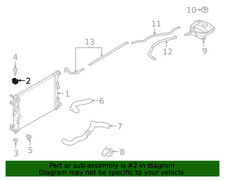 New Genuine Nissan Mounting Rubber,Radiator Upper 2150600Q0A / 21506-00Q0A OEM