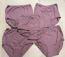 5 Pc Vanity Fair Cotton Panty Brief 15320 Premium Plum Size 6 or 7 WOW 5 EA