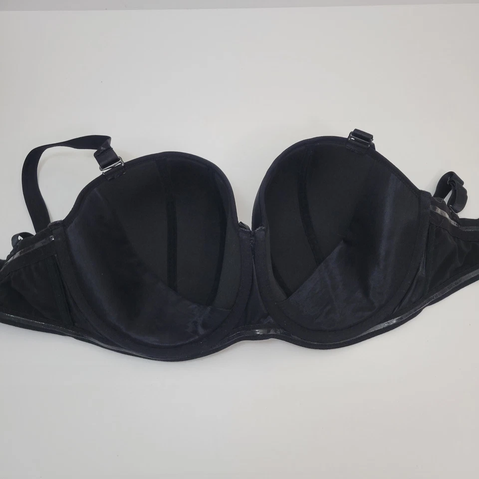 Sujetador Curvy Kate Luxe Sin Tirantes Multiway Forrado Negro Reino Unido Talla 32HH EE. UU. Talla 32L Foto 4 de 4