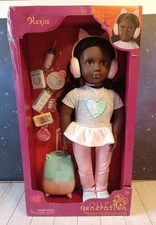 2024 Our Generation Kezia 18" Doll w/ Luggage & Travel Set African American