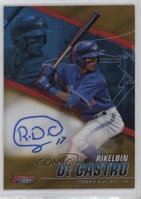 2021 Bowman's Best of Gold Refractor 18/50 Rikelvin De Castro Rikelbin Auto 00hi